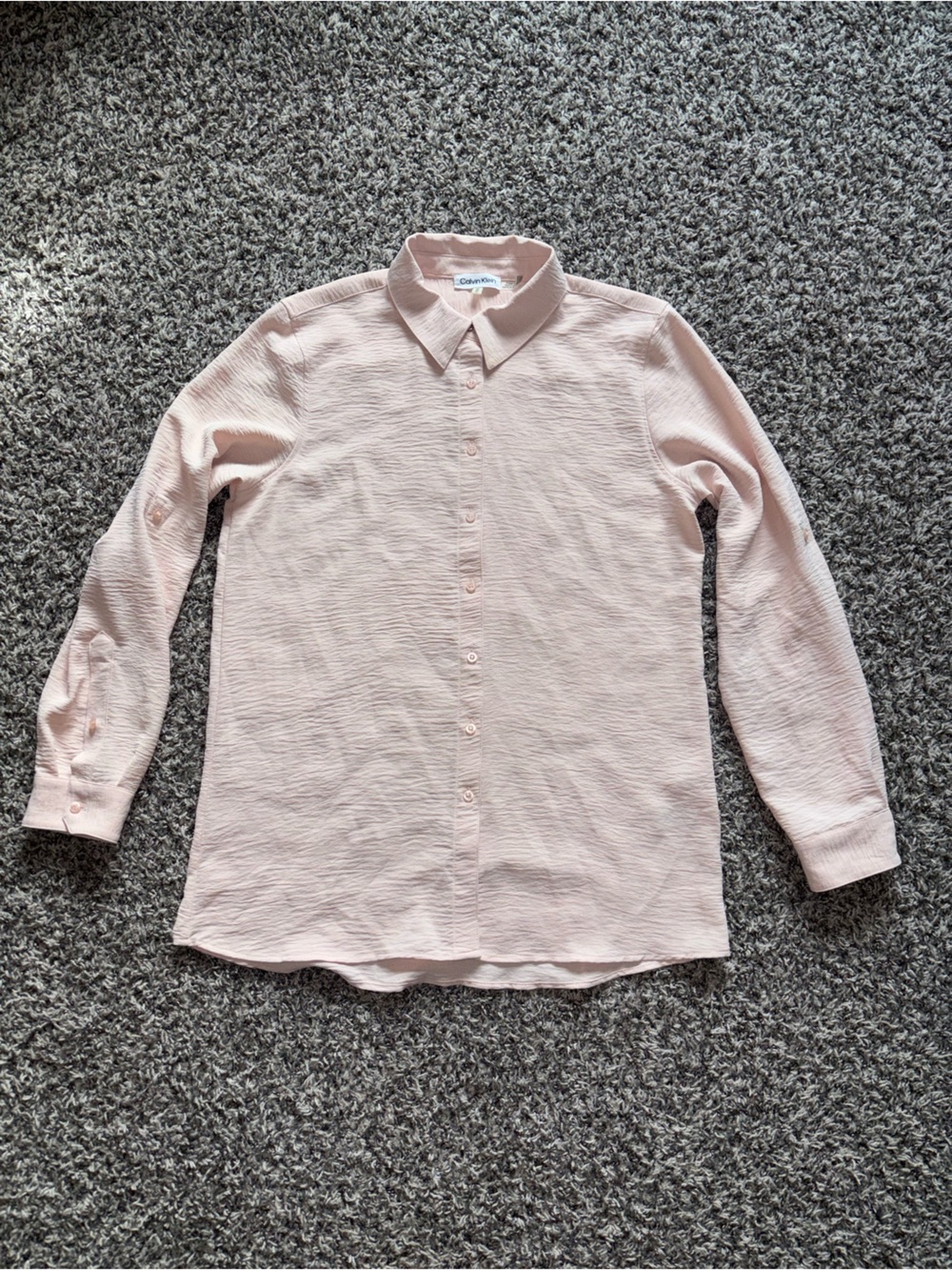 Calvin Klein Loose Fitting Long Sleeve Blouse Medium